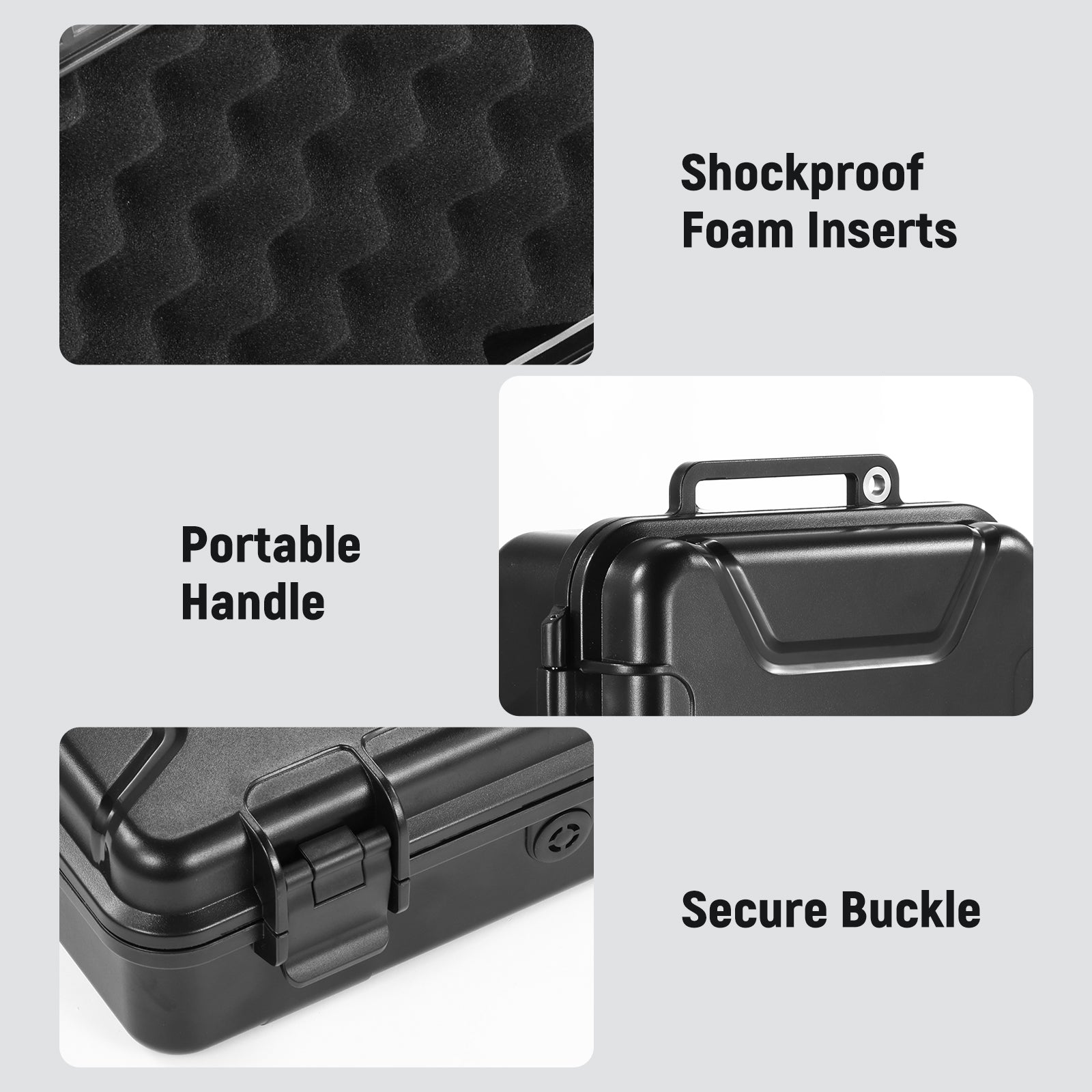NEEWER AC031 Hard Case features high-density, shock absorbing foam inserts