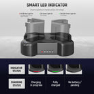 NEEWER NW-P4 45W PD 4 Channel USB Camera Battery Charger features five input voltage indicator lights