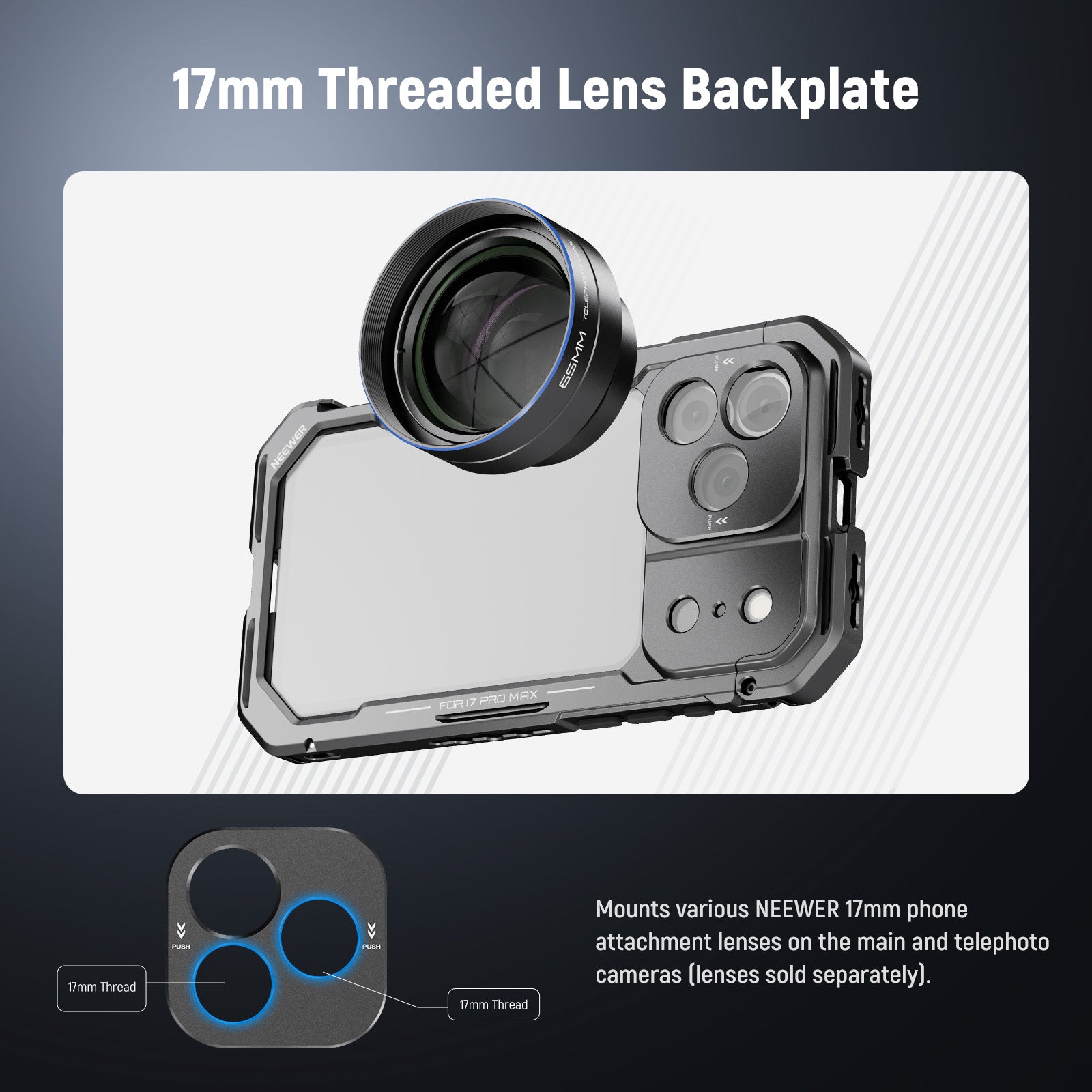 NEEWER PA143/PA144 Phone Cage for iPhone 17 Pro/Pro Max