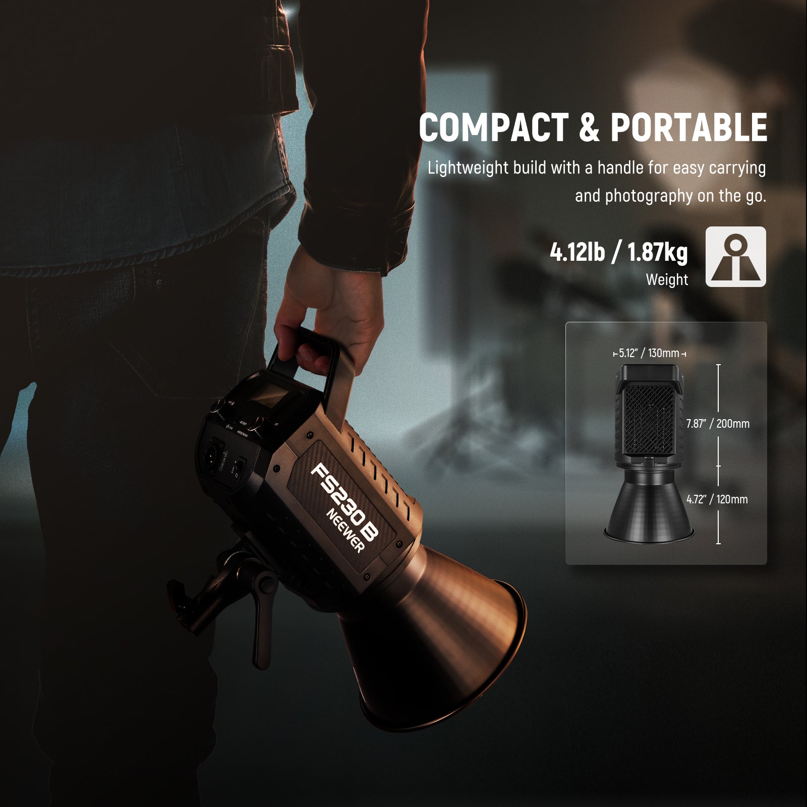 【未使用品】NEEWER FS230 LEDビデオライト スタジオライト NEEWER FS230B Bi-Color LED Video Light | Continuous Light