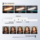 The NEEWER TL106B LED Chin Fill Light offers 3 color modes and 5 dimming levels.