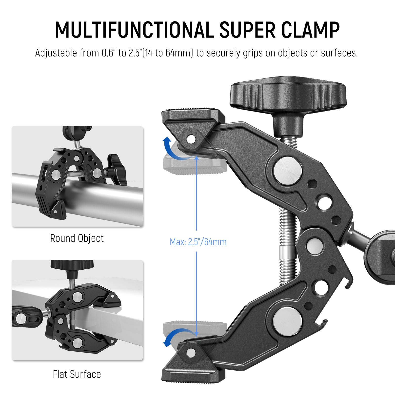 NEEWER ST83 Super Clamp with Magic Arm