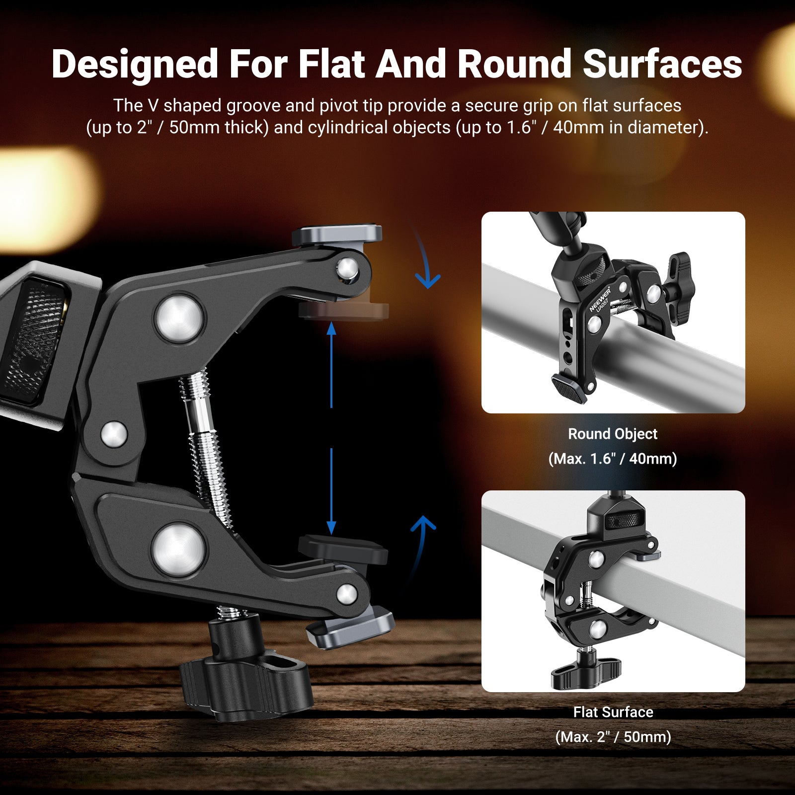 NEEWER UA057 Flexible Desk Camera Mount with Clamp