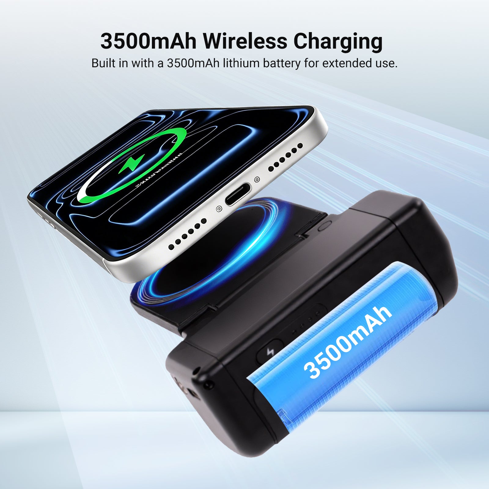 Neewer MG01 magnetic phone camera grip with built-in 3500mAh battery