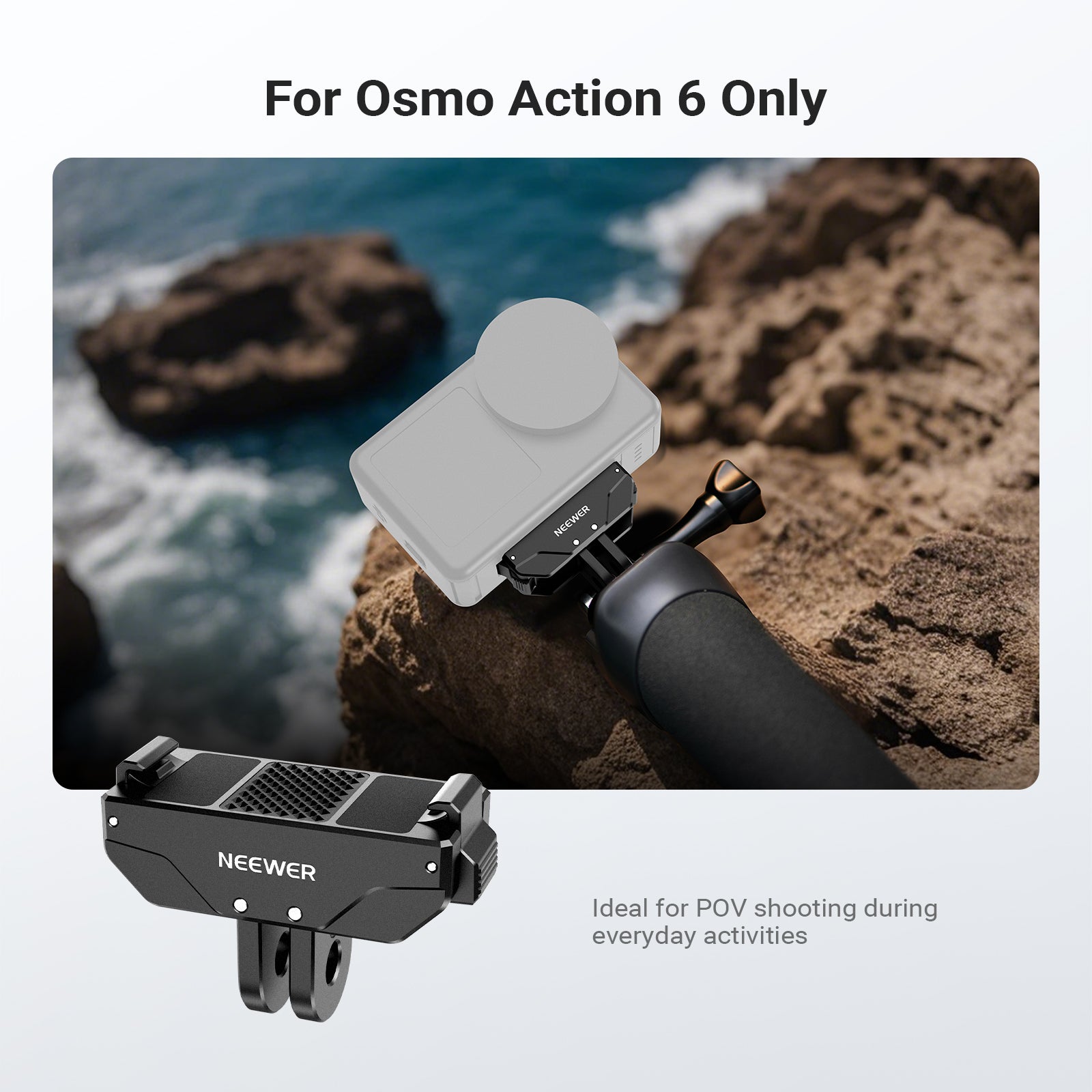 NEEWER AC071 Magnetic Quick Release Mount For Action 6