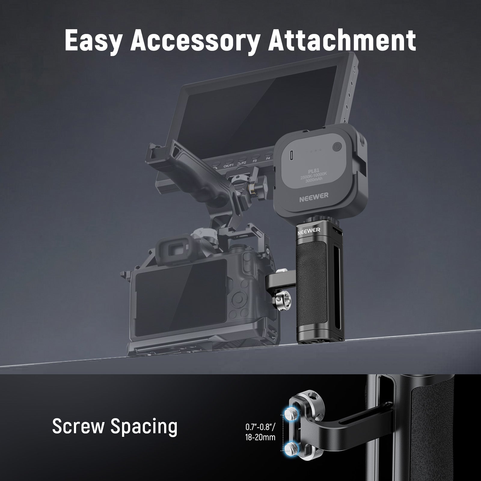 NEEWER CA067H Side Handle | Lightweight Handle