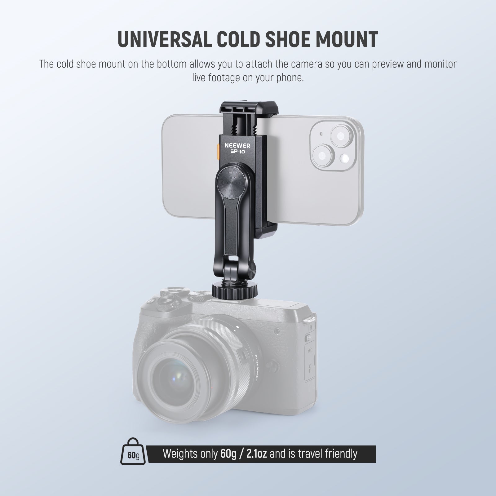 Neewer SP-10 Phone Tripod Mount - Thumbnail 3