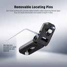 NEEWER UA081 Mini L Plate Accessory Mount features anti twist locating pins.