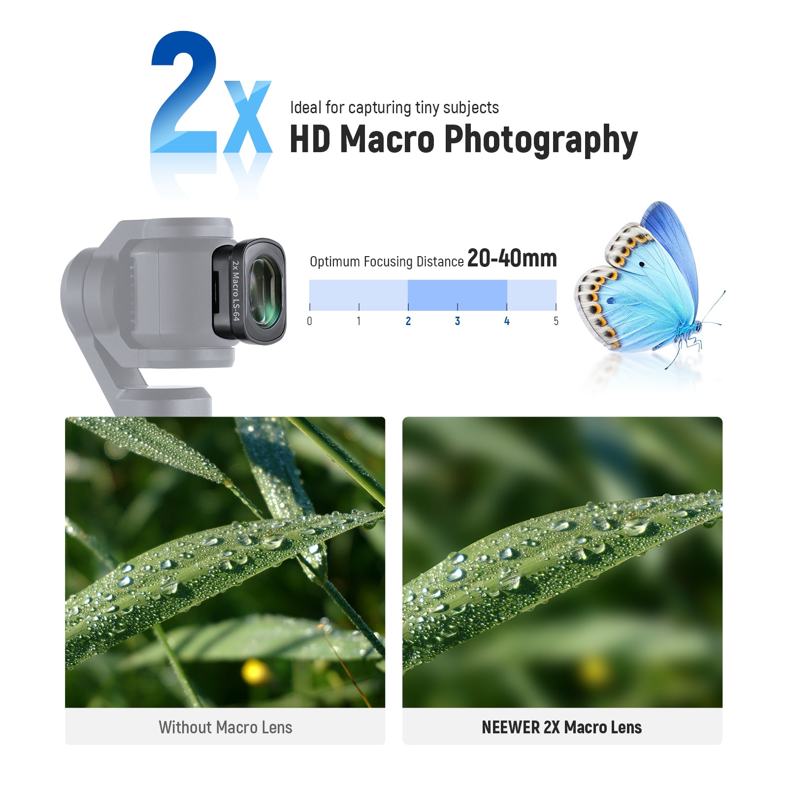 NEEWER ND Filter Set & Wide Angle+Macro Lens for Pocket 3 / Pocket