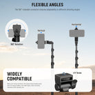 NEEWER TS03 Travel Phone Tripod offers flexible shooting angles.