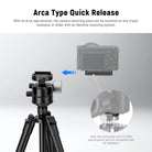 NEEWER QRP-11 Arca Type Quick Release Plate can be mounted on any tripod.