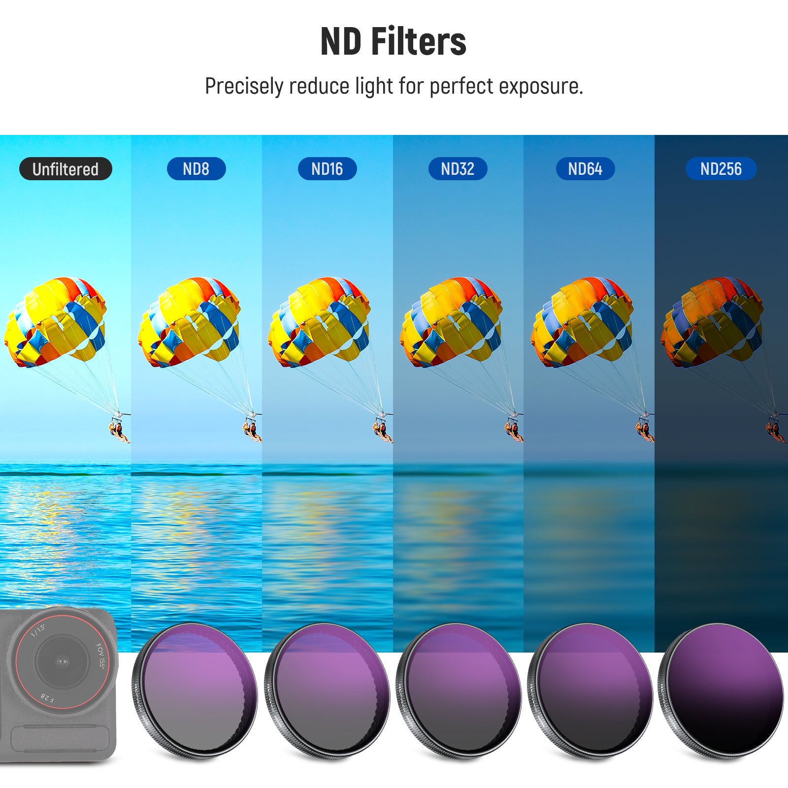 Neewer FL-A98 ND Filter for DJI Osmo Action - Thumbnail 3