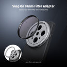 NEEWER PA116 Protective Phone Case can connect any 67mm filter.