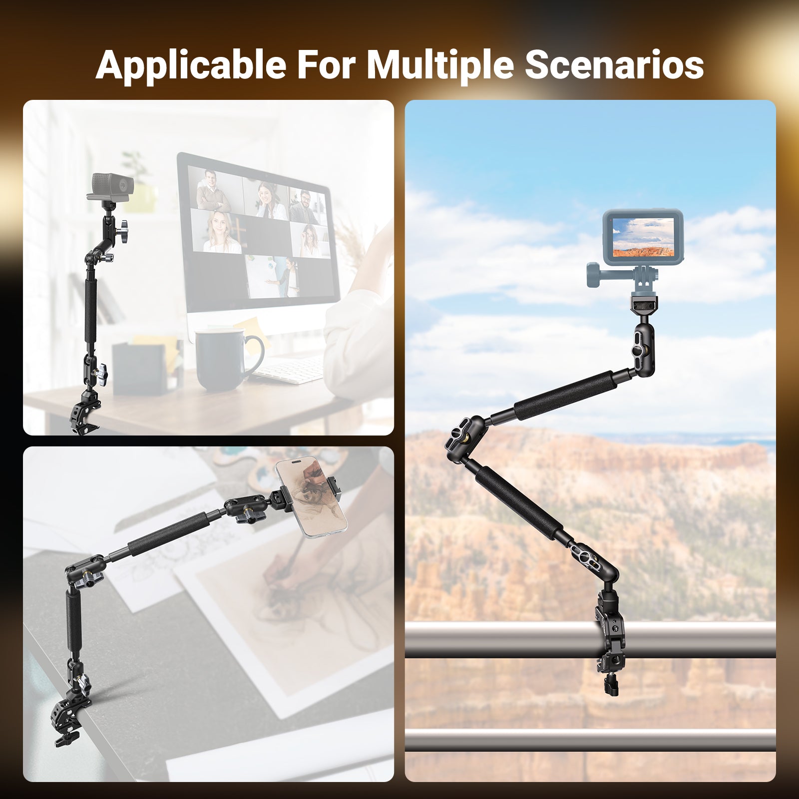 NEEWER UA057 Flexible Desk Camera Mount with Clamp
