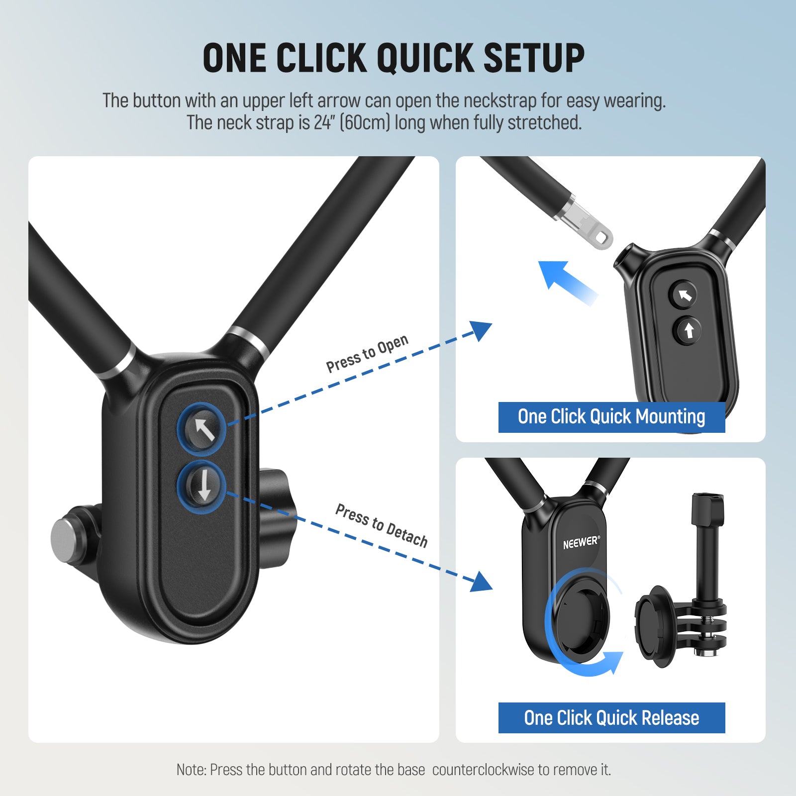 NEEWER GP26 Magnetic Phone & Action Camera Neck Holder