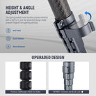 NEEWER LT34 Carbon Fiber Compact Travel Tripod enables rapid and stable height adjustment