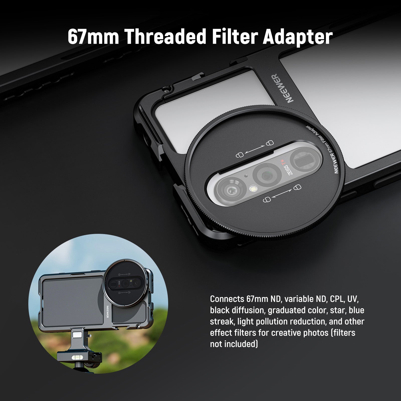 NEEWER Phone Cage for Sony Xperia PRO-I / Xperia 1 V