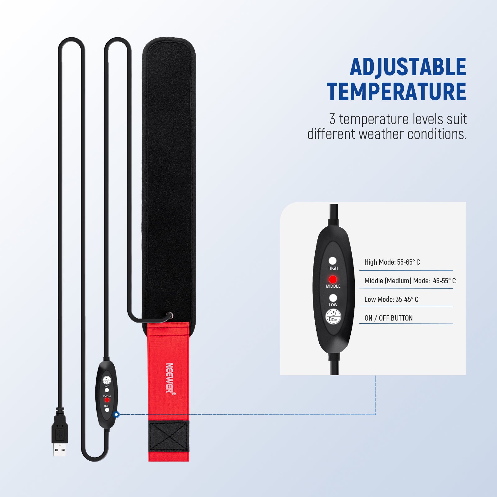 NEEWER HW-17B USB Lens Heater with Temperature Regulator