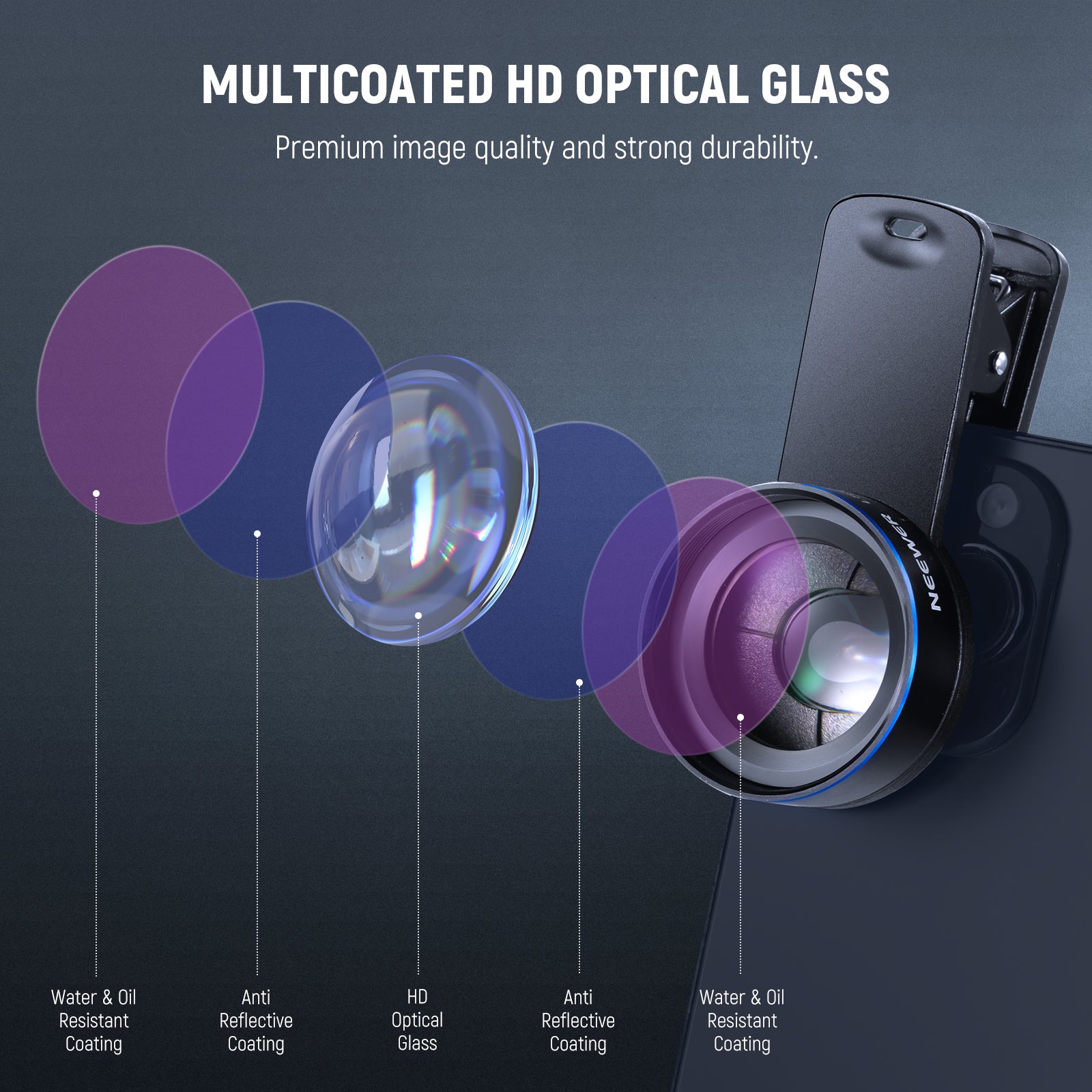NEEWER LS-69 15x Macro Phone Lens Kit for Close Ups