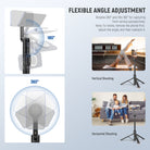 NEEWER PA989 65.7" Magnetic Selfie Stick is flexible to adjust the angle.