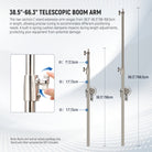 39.4"-68.9" Telescopic Cross Arm
