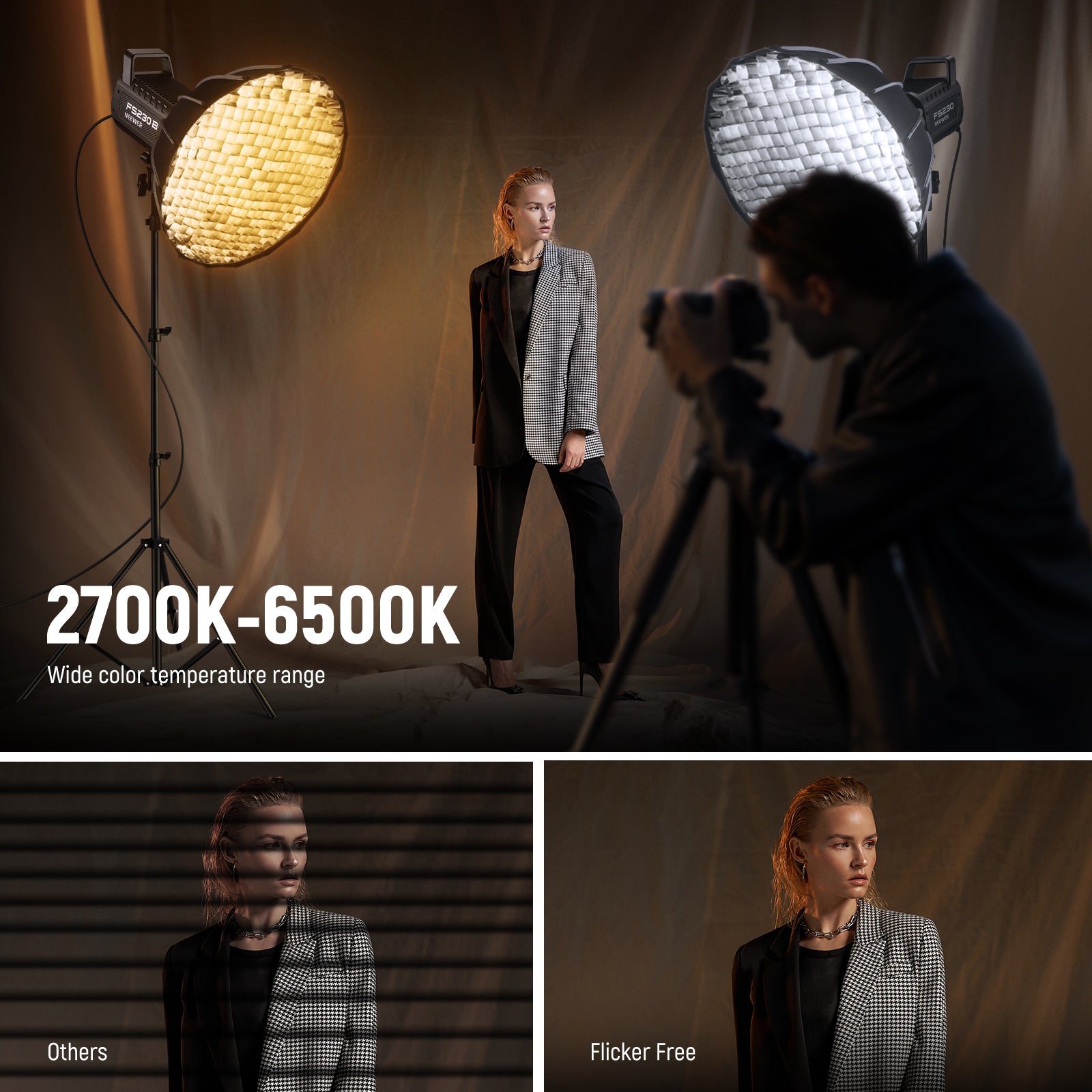 NEEWER FS230B Bi-Color LED Video Light | Continuous Light