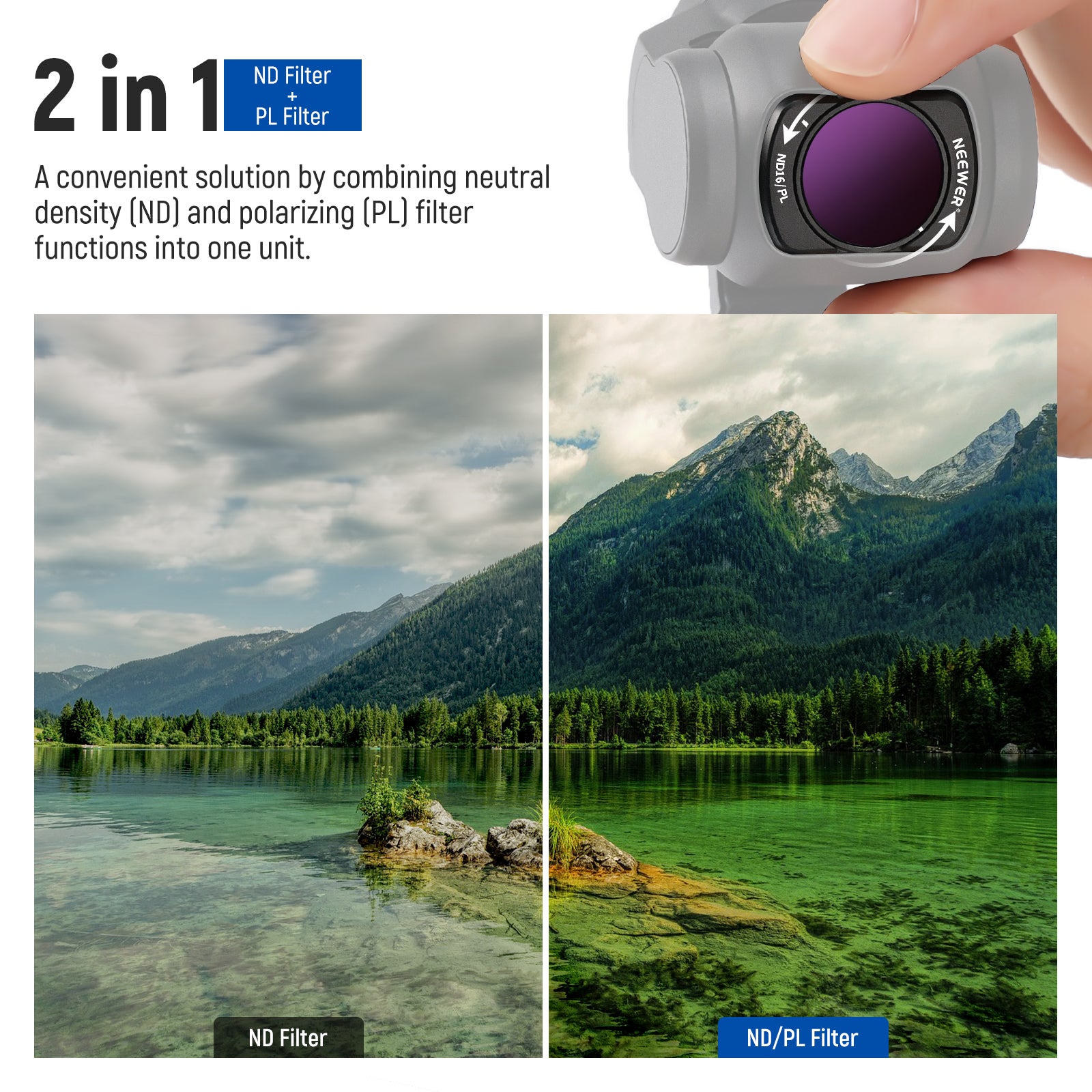 Neewer FL-P10 Magnetic Filter for DJI Osmo Pocket 3 - Thumbnail 5