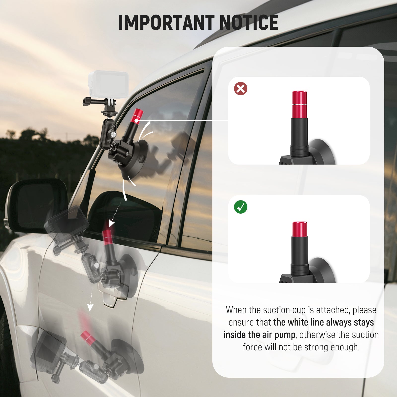 Neewer CA136 Car Mount - Thumbnail 5
