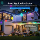 NEEWER NR01 RGBW Outdoor String Light supports Wireless App & Smart Voice Control