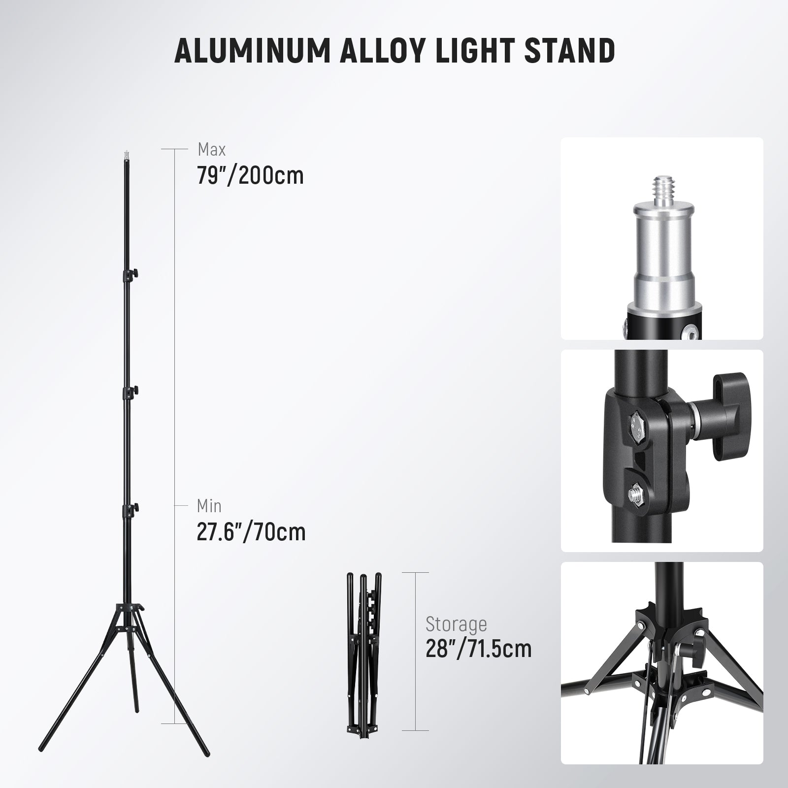 NEEWER RL-18 18 Inch LED Ring Light Kit includes a light stand.