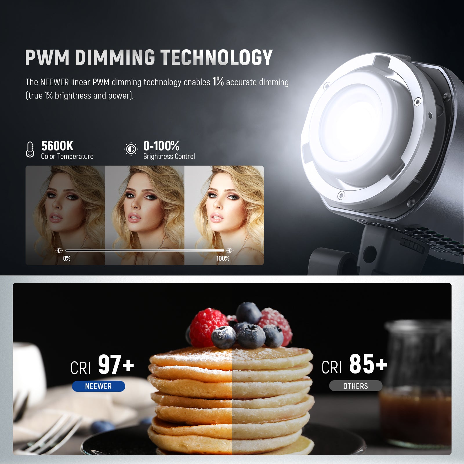 NEEWER MS60 Mini LED Video Light | Continuous Lighting