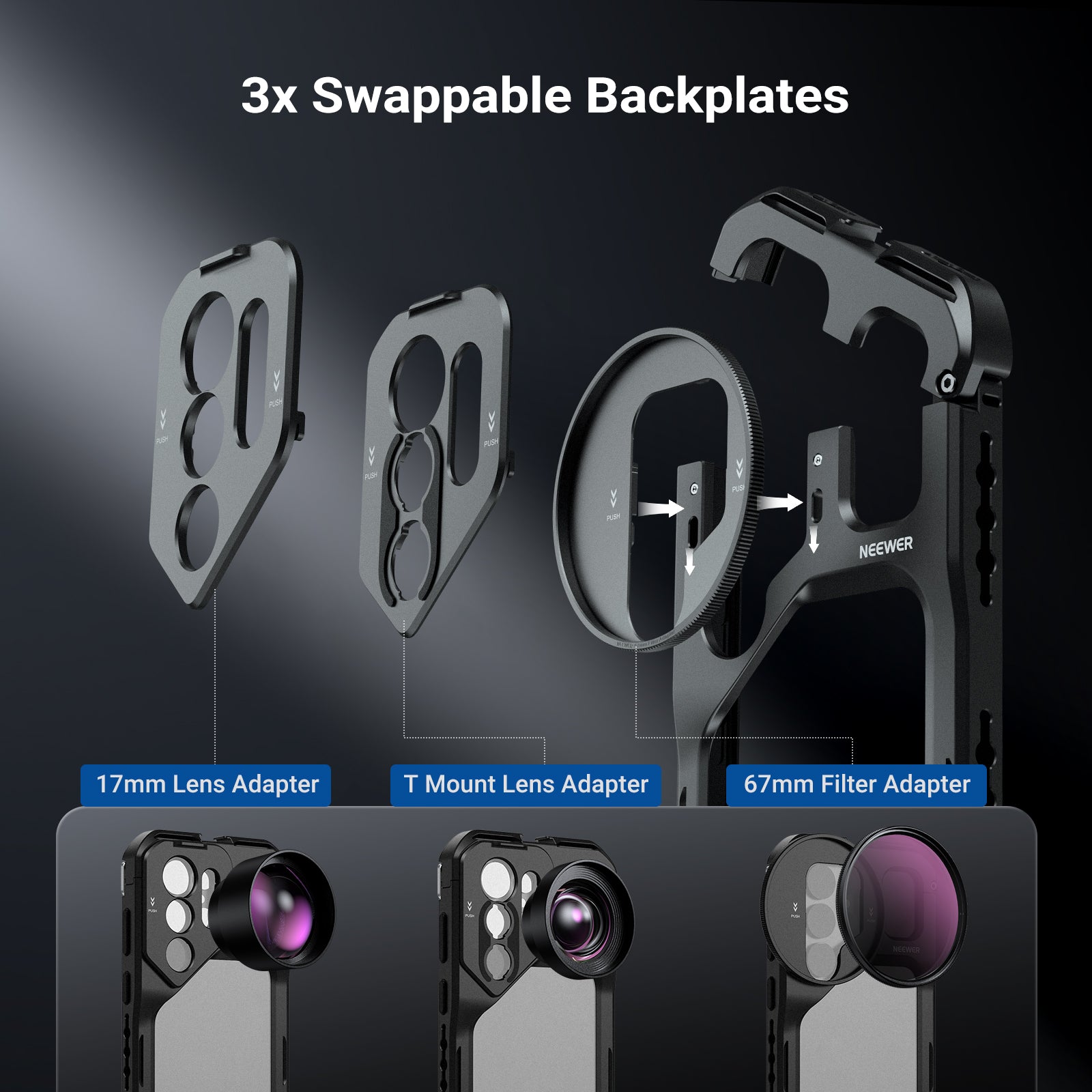 NEEWER PA182 Phone Cage for Samsung Galaxy S26 Ultra