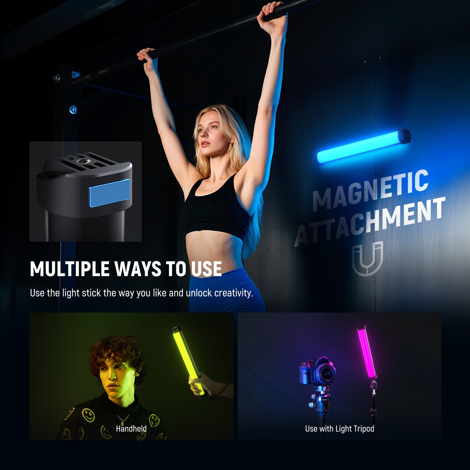 NEEWER SL30 Magnetic Portable Handheld RGB Light Wand