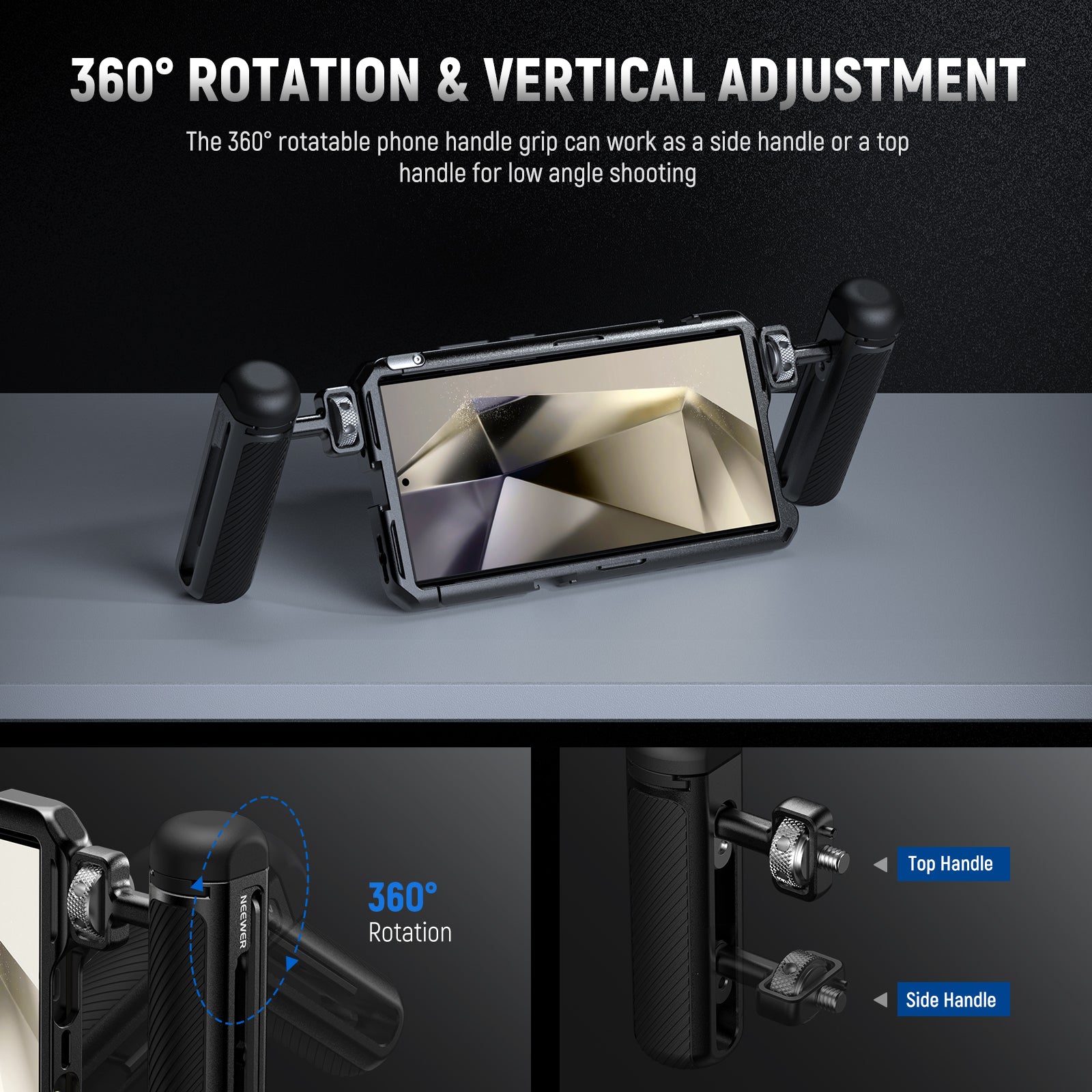 NEEWER PA046 360° Rotatable Handle | Side Handle