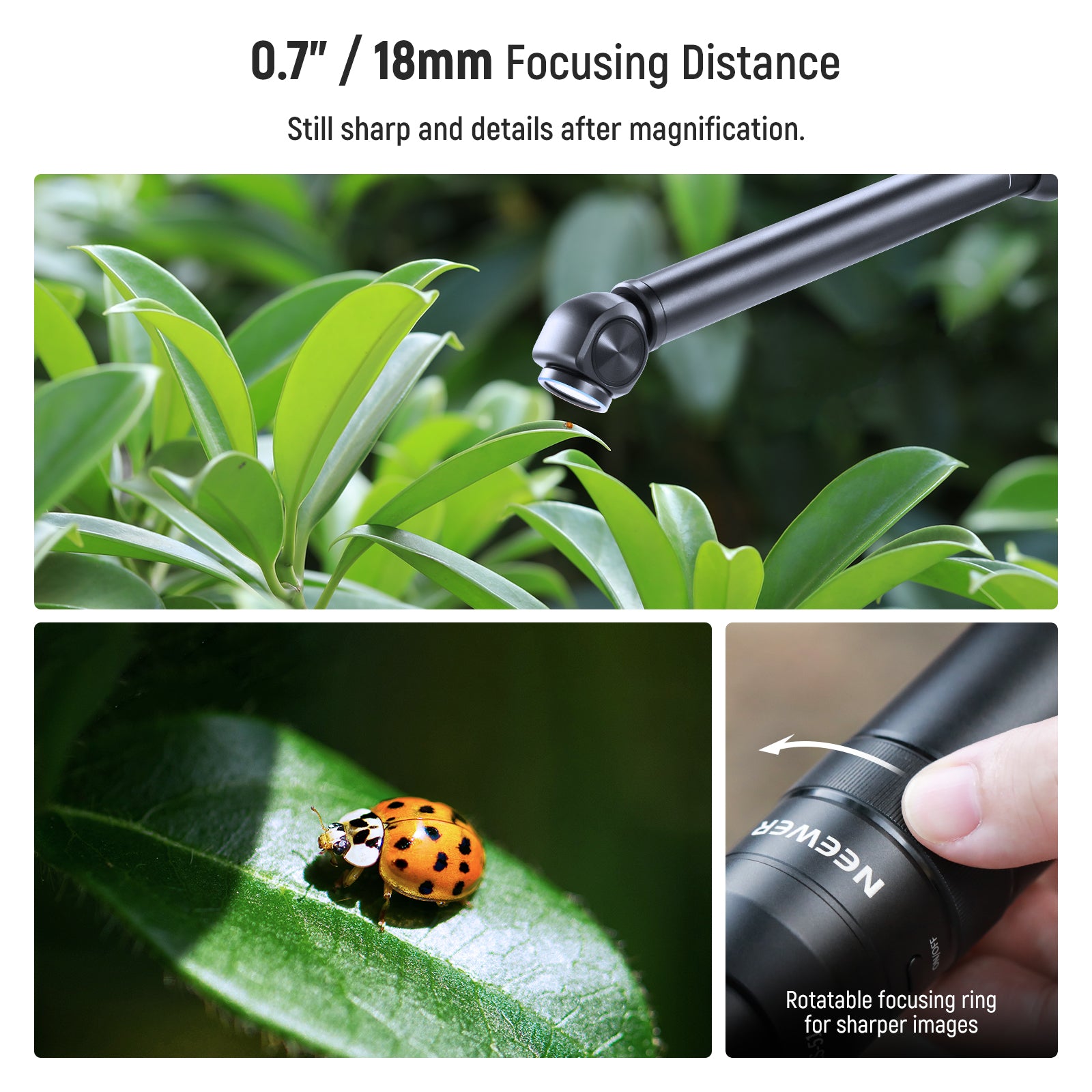 NEEWER LS-51 18mm 2x Macro Phone Lens | Phone Photo Lens