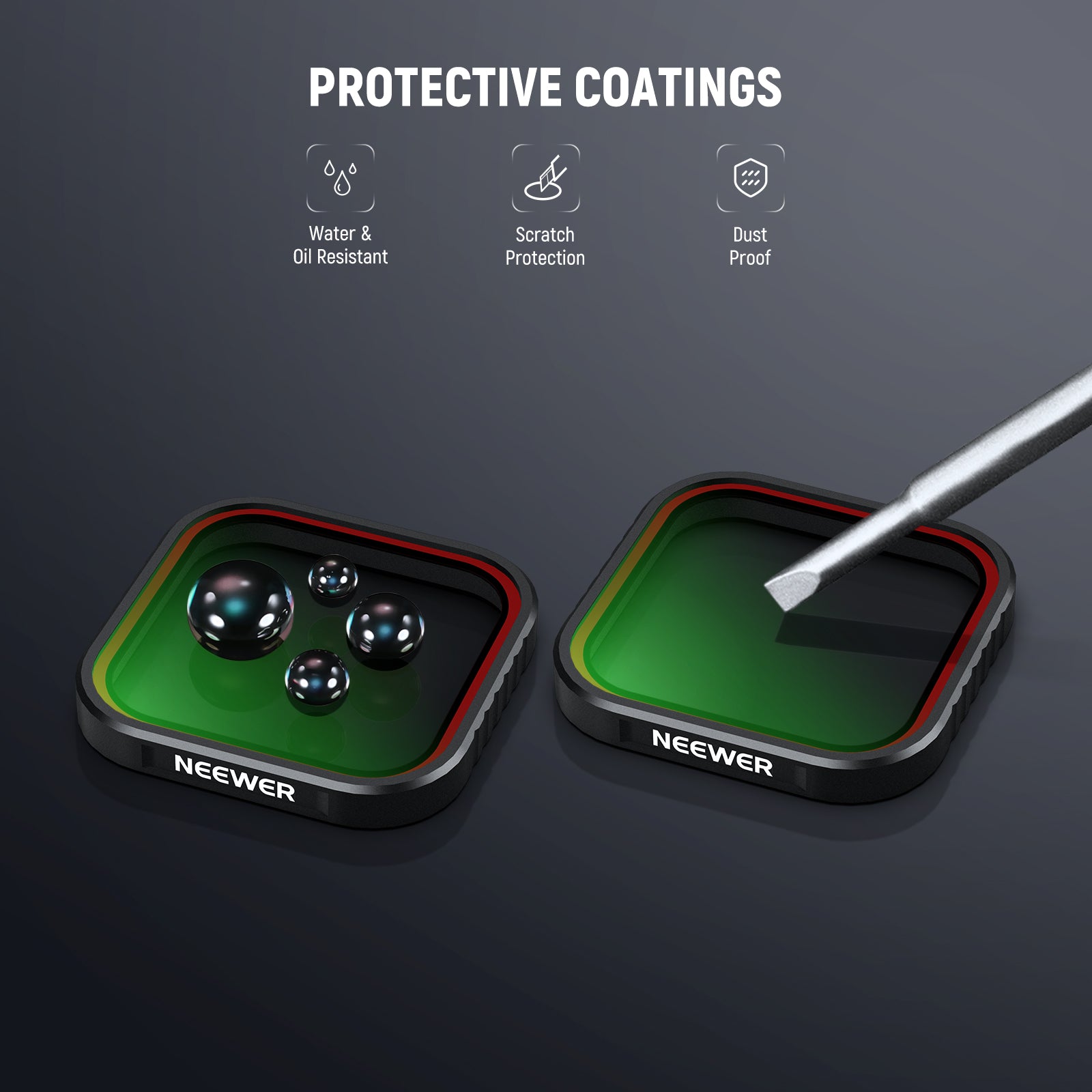 NEEWER Lens Filter Set For Insta360 Ace Pro/Ace Pro 2