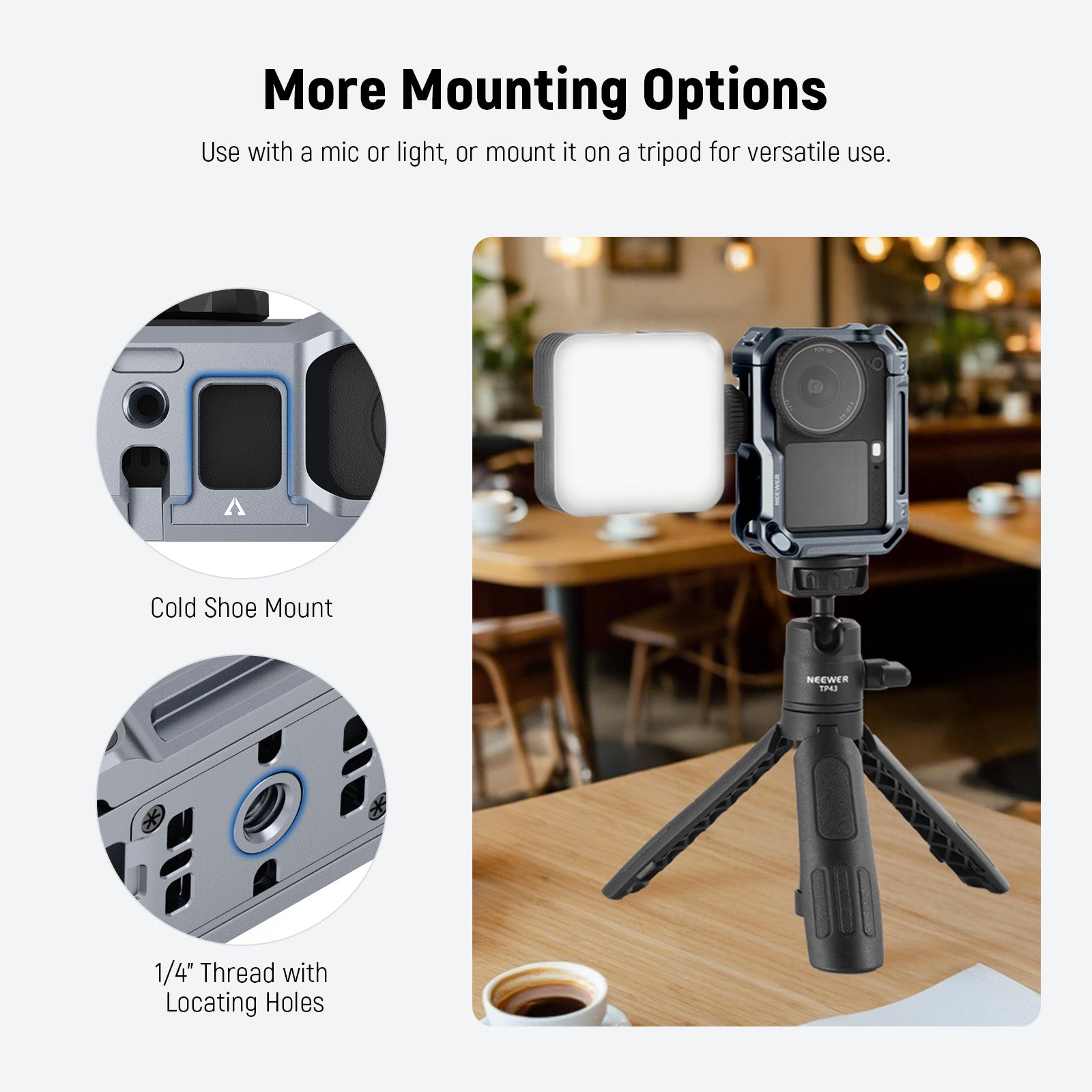 NEEWER AC049 Camera Cage For DJI Osmo Action 6