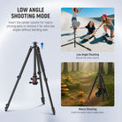 NEEWER TP08 2 in 1 Camera Tripod is ideal for low angle shooting.