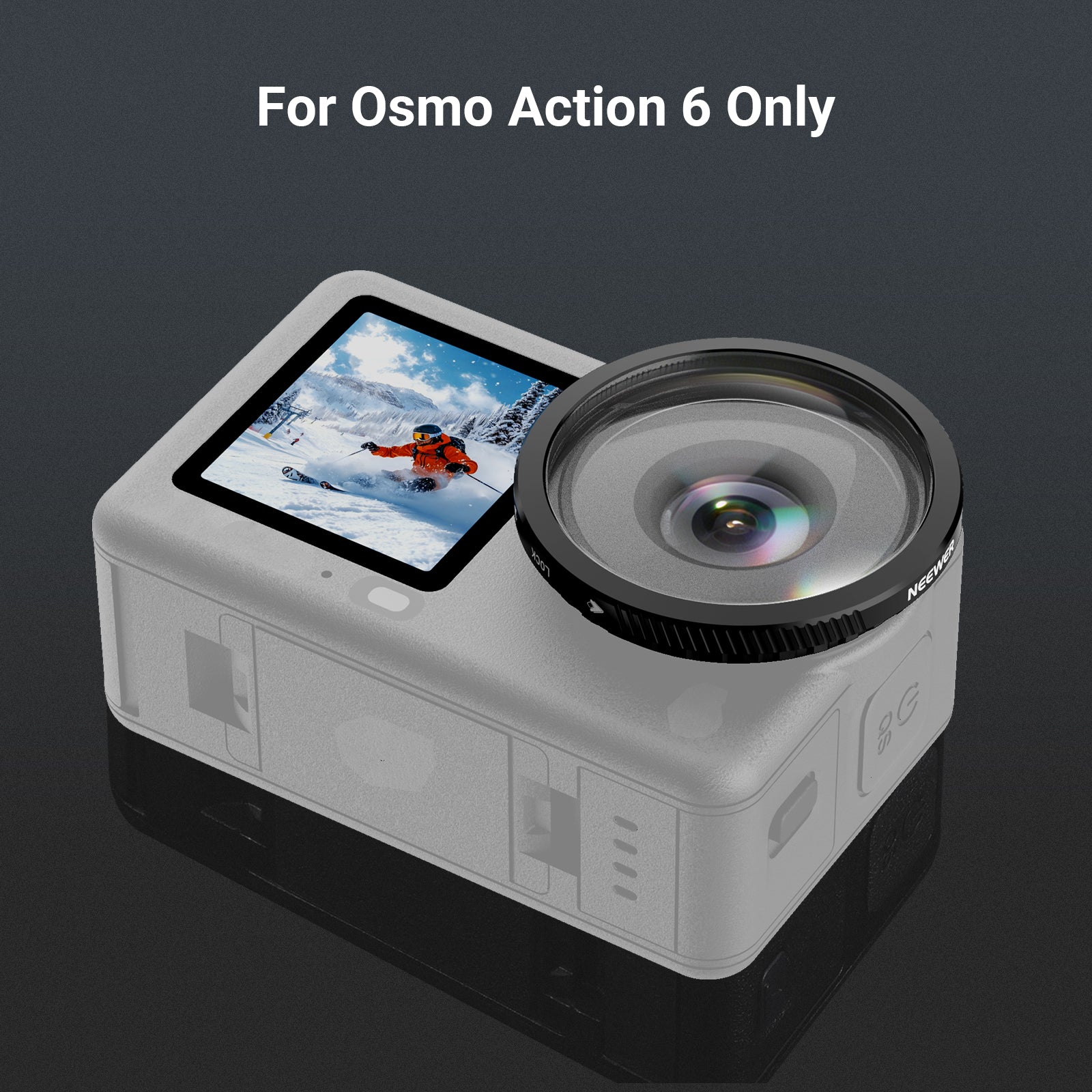 NEEWER FL-B53 180° FOV Wide Angle Lens For Action 6