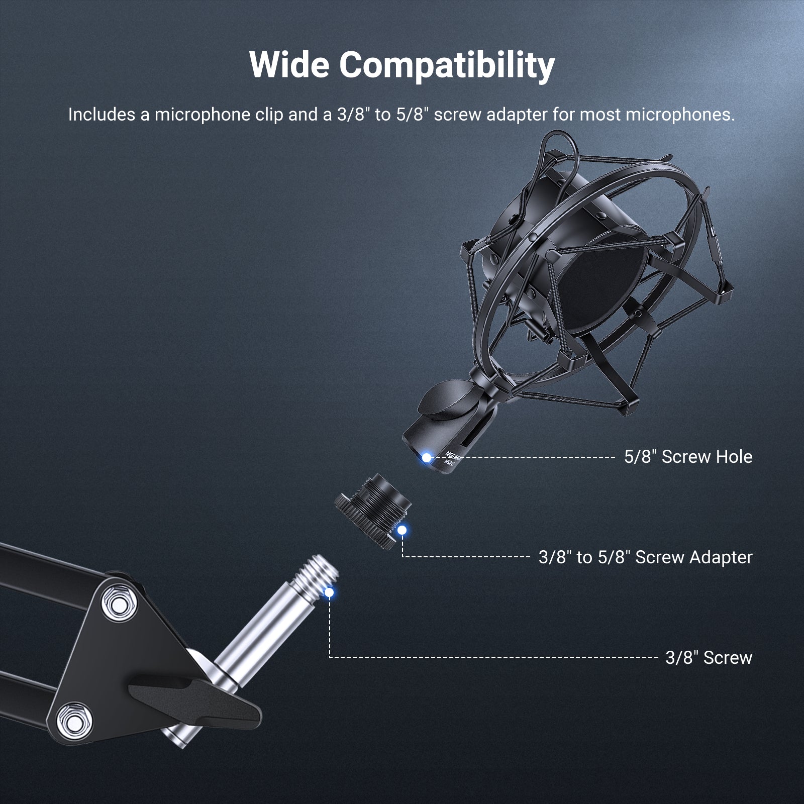 NEEWER MS043/MS048 Microphone Shock Mount