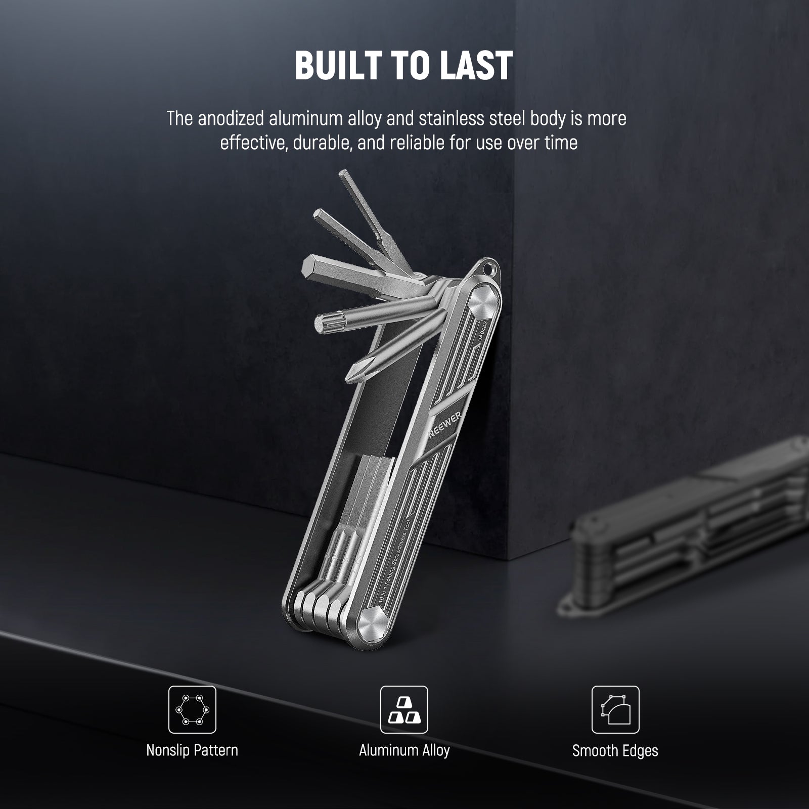 NEEWER UA048 10 in 1 Folding Screwdrivers Tool Set