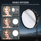 NEEWER NS71P Professional Parabolic Softbox kit includes internal and external diffusers