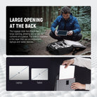 The luggage style hatchback has a large opening