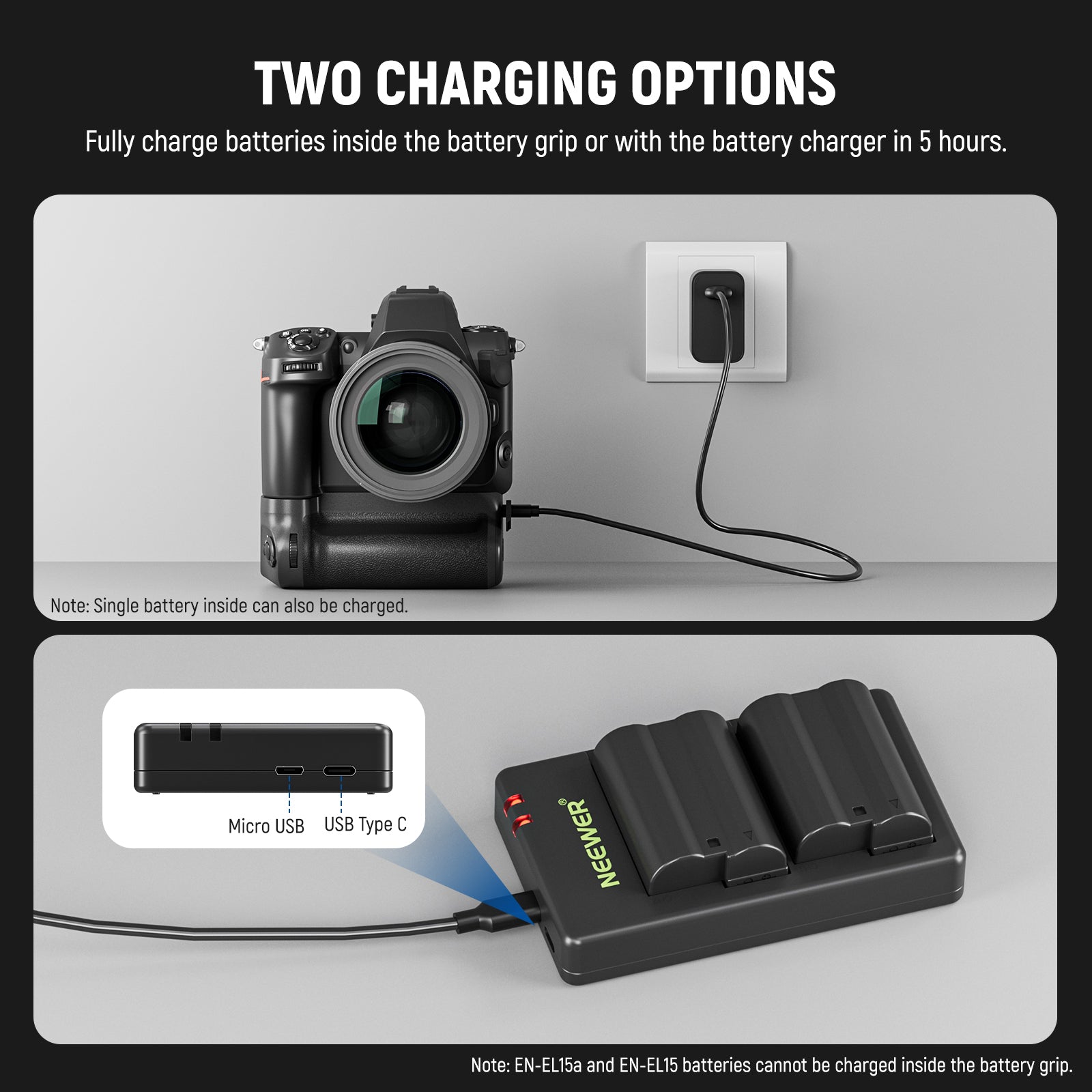 NEEWER MB-N12 Camera Battery Grip for Nikon Z8