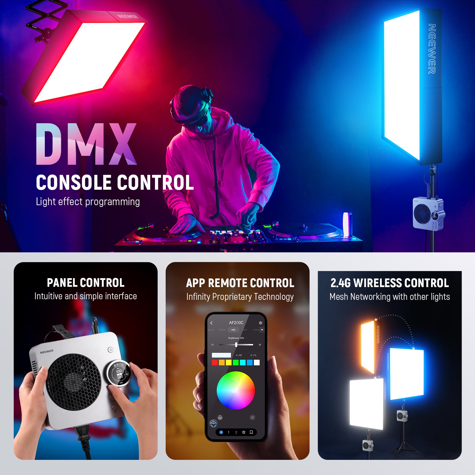 Neewer AF200C Video Light - Thumbnail 5