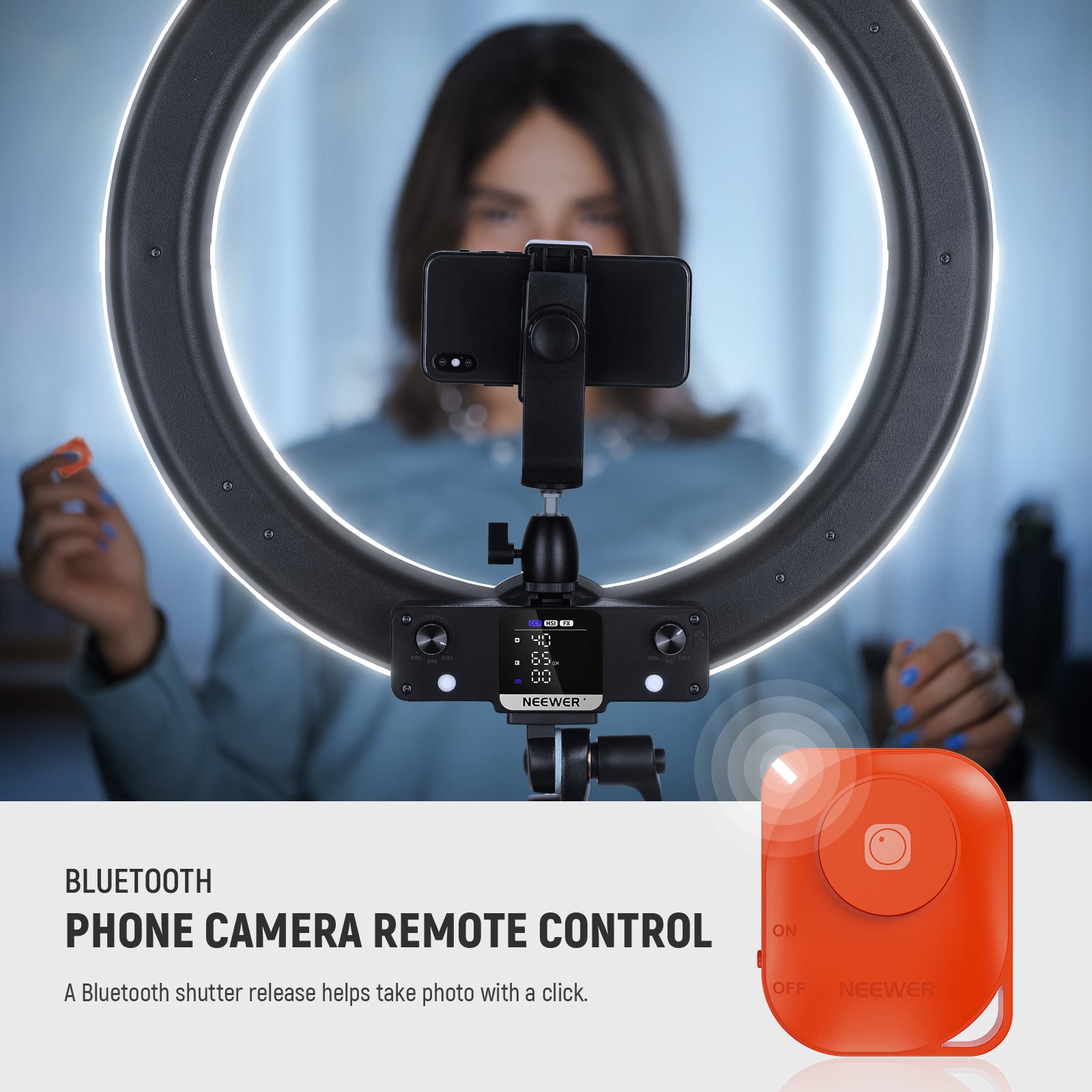 NEEWER RGB18 II 18 Inch Portable RGB LED Ring Light
