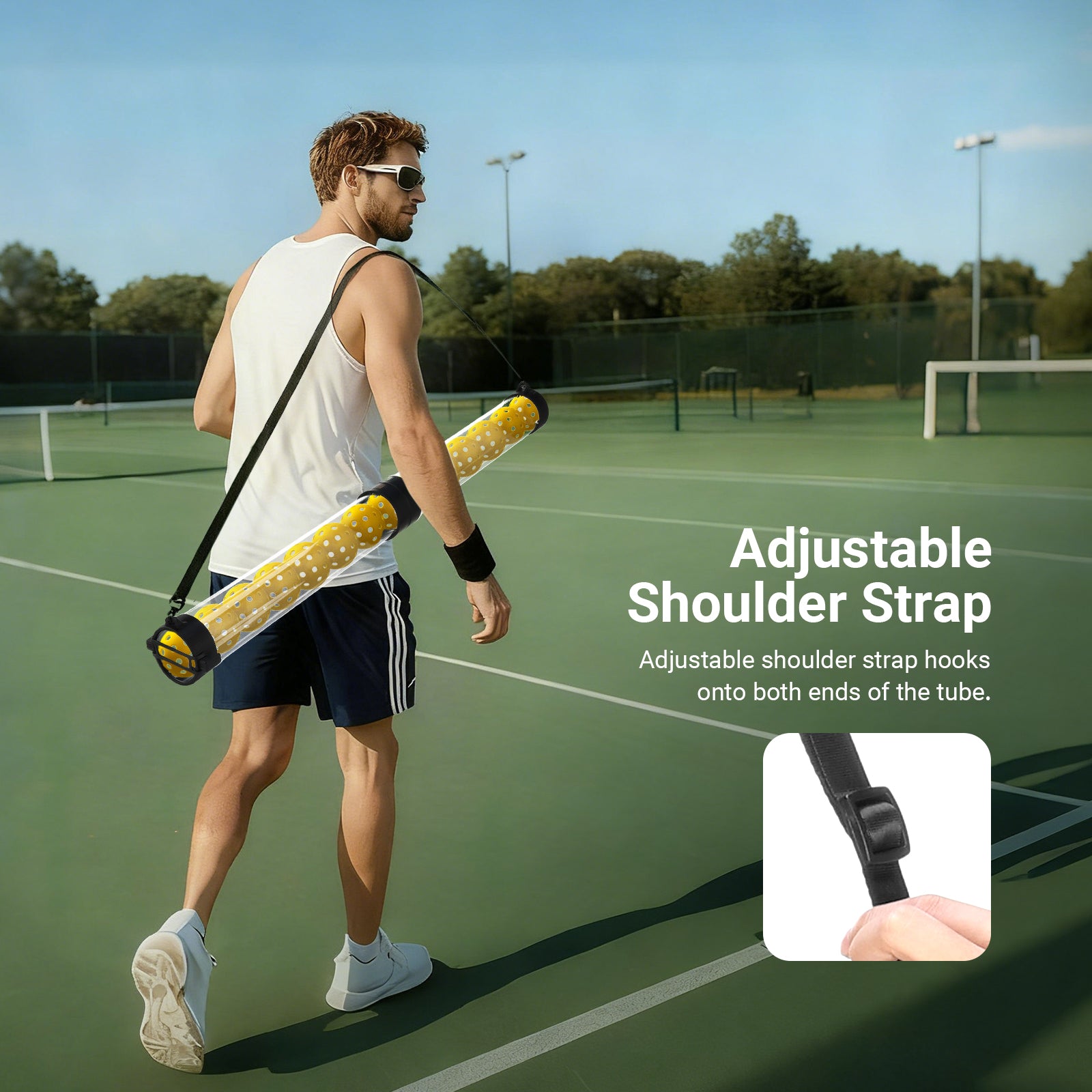 NEEWER TB03Z Tennis Ball & Pickleball Ball Tube