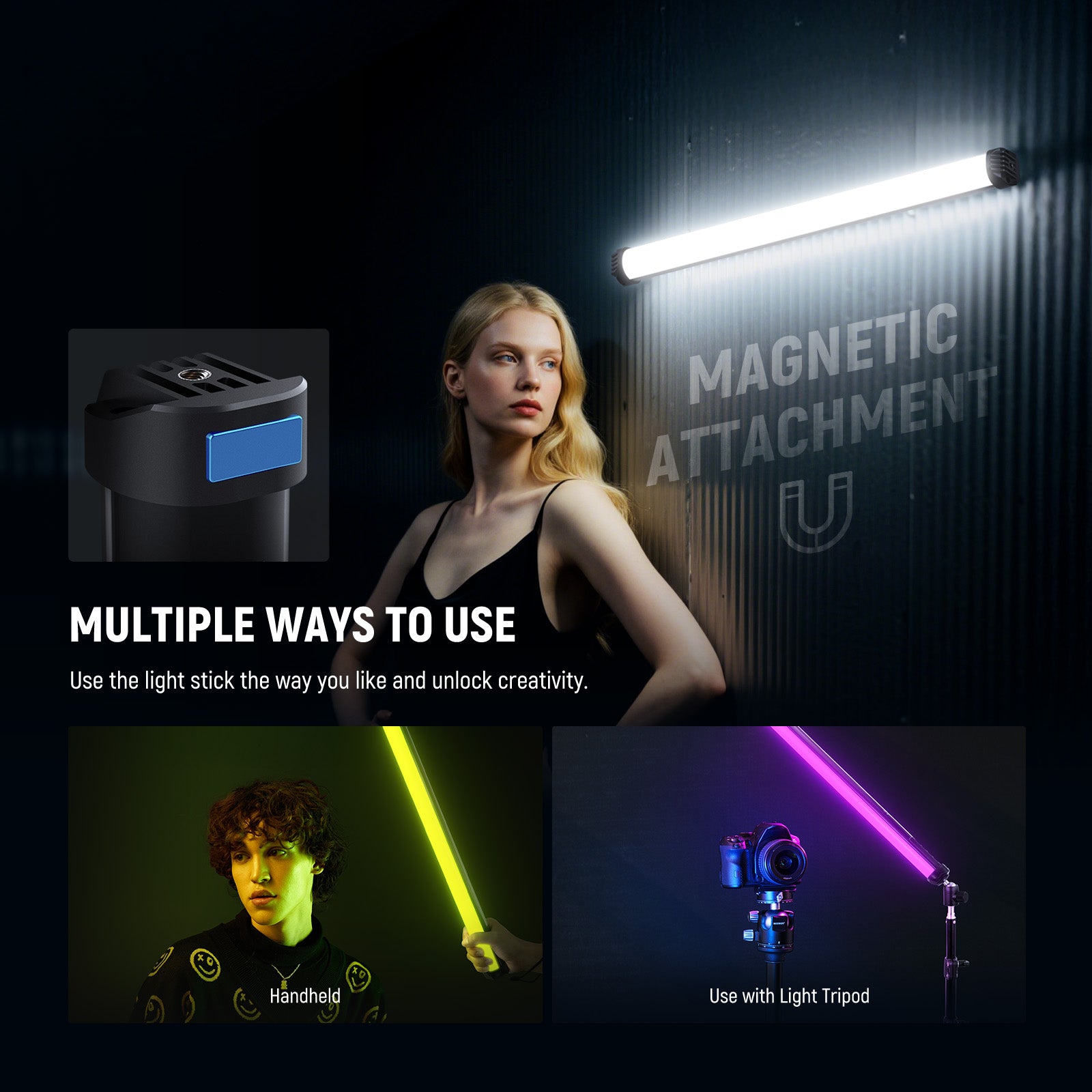 NEEWER SL50 Magnetic Handheld Light Wand | RGB Video Light