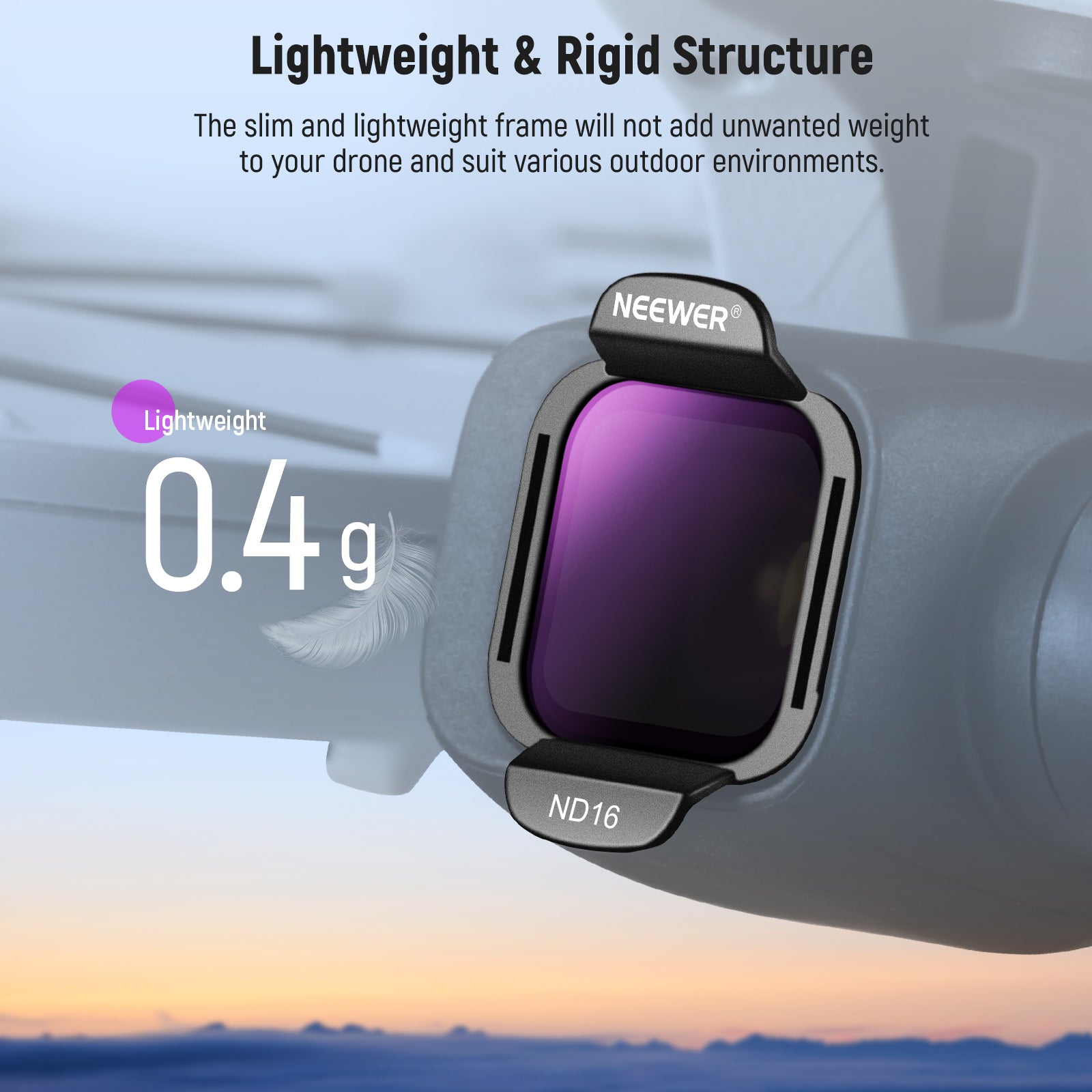 NEEWER FL-N34 4-Pack ND Filter Set for DJI Flip / Lito X1 Drone