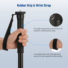The rubber grip is designed to prevent slipping